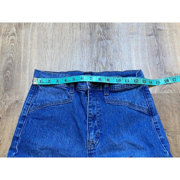 Gap Womens Wide-Leg Denim Jeans Size 27 Leaf‎ Embroidery Boho - Picture 4 of 9